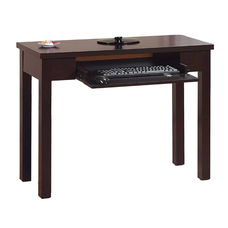 Computer Desk, Flip-Down Keyboard Drawer, 39 Inch, Red Cocoa Brown