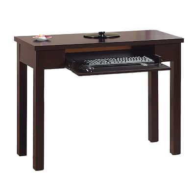 Computer Desk, Flip-Down Keyboard Drawer, 39 Inch, Red Cocoa Brown