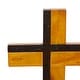 preview thumbnail 4 of 5, Brown Wood Industrial Sculpture Cross 21 x 12 x 4 - 12 x 4 x 21