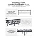 preview thumbnail 6 of 7, Nordic and Simple Full Size Single Metal Bed Frame For Adult And Children With Large Storage Space Under The Bed