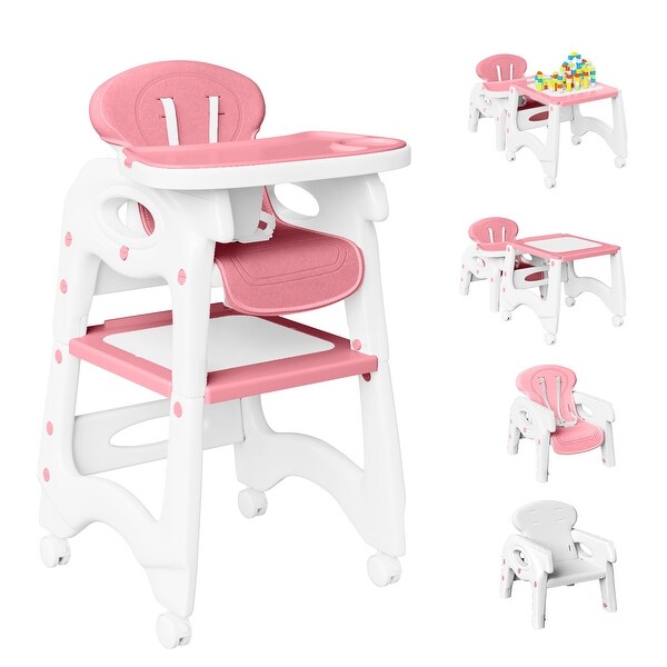 8 in 1 Baby High Chair Kids Stool Table Chair Set - Bed Bath