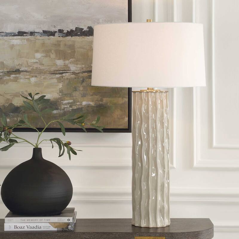 Uttermost Parilli Taupe Gray Table Lamp - N/A