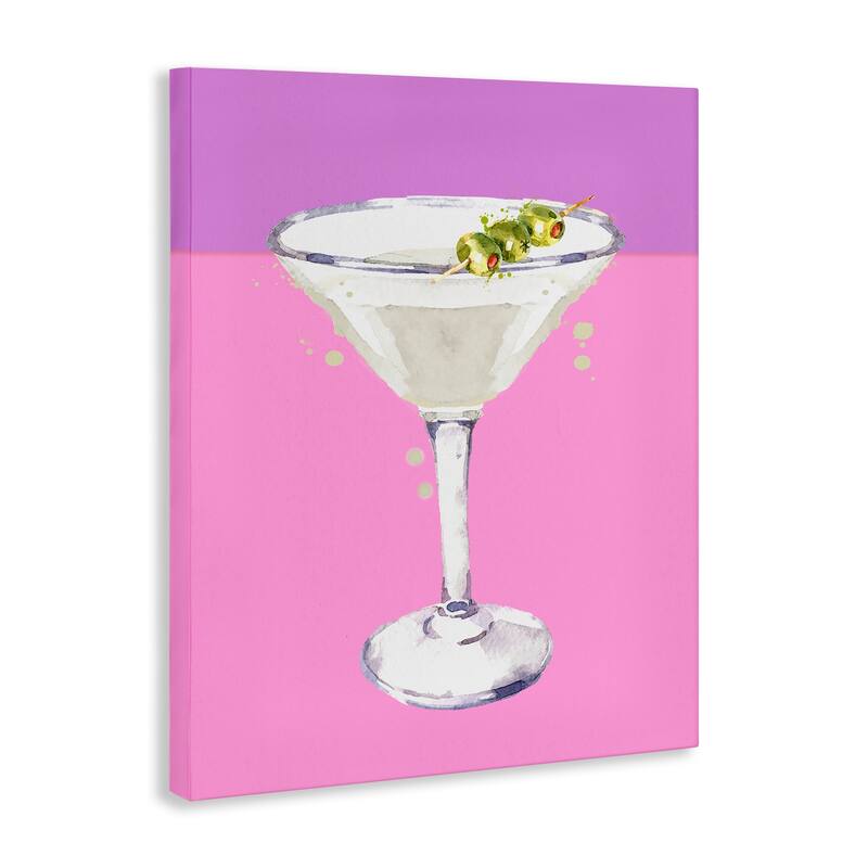 Stupell Bright Olive Martini Canvas Wall Art Design By Susan Jill