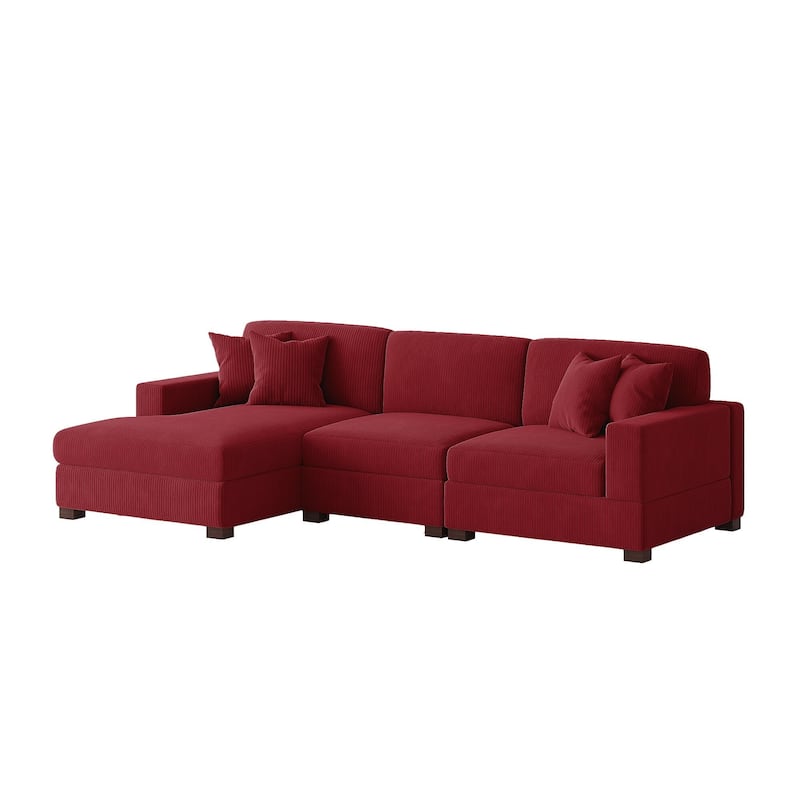 Oversized L-shaped Modular Sectional Sofa with Chaise Lounge