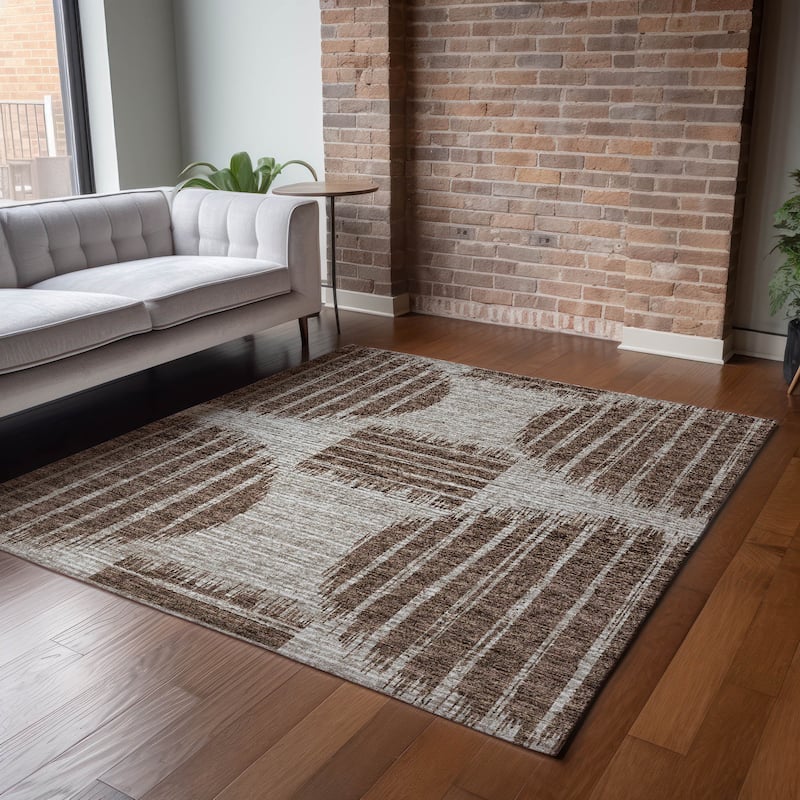 Premium Washable Super Soft Contemporary Geo Mayfield Rug