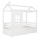 preview thumbnail 15 of 25, House Bed Wood Bed with Two Drawers
