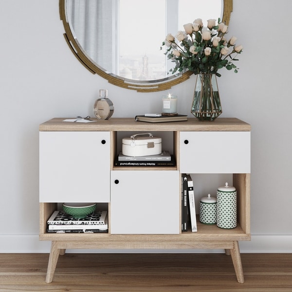 Living Skog TV Stand Media Console Mid-century Beige. Opens flyout.