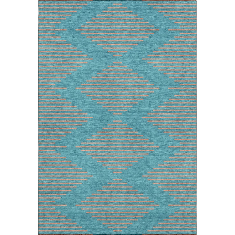 Premium Washable Super Soft Global Stripes Mayfield Rug