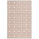 preview thumbnail 4 of 32, Martha Stewart by SAFAVIEH Zhivica Checkered Wool Rug 3' x 5' - Beige/Ivory - Rectangle