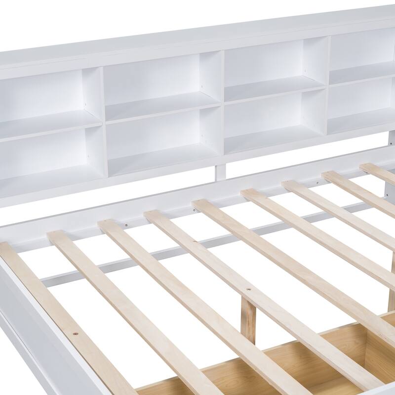 DayBed with Storage Shelf and USB Charging Ports