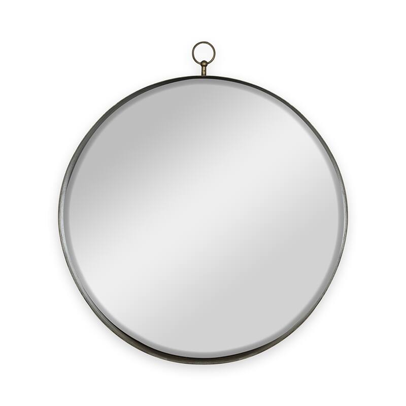 Gold Round Mirror