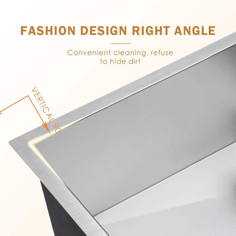 25/30/32/33 inch Stainless Steel Undermount Single Bowl Kitchen Sink