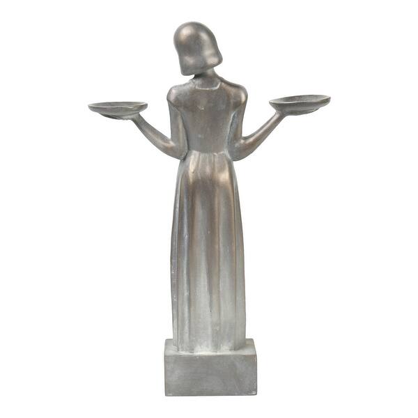 Shop Savannah Bird Girl Statue With Pedestal Home And Garden