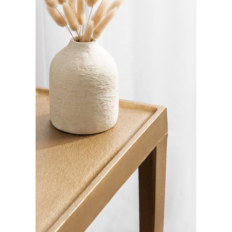 Kate and Laurel Rava Metal Side Table - 16x8x25