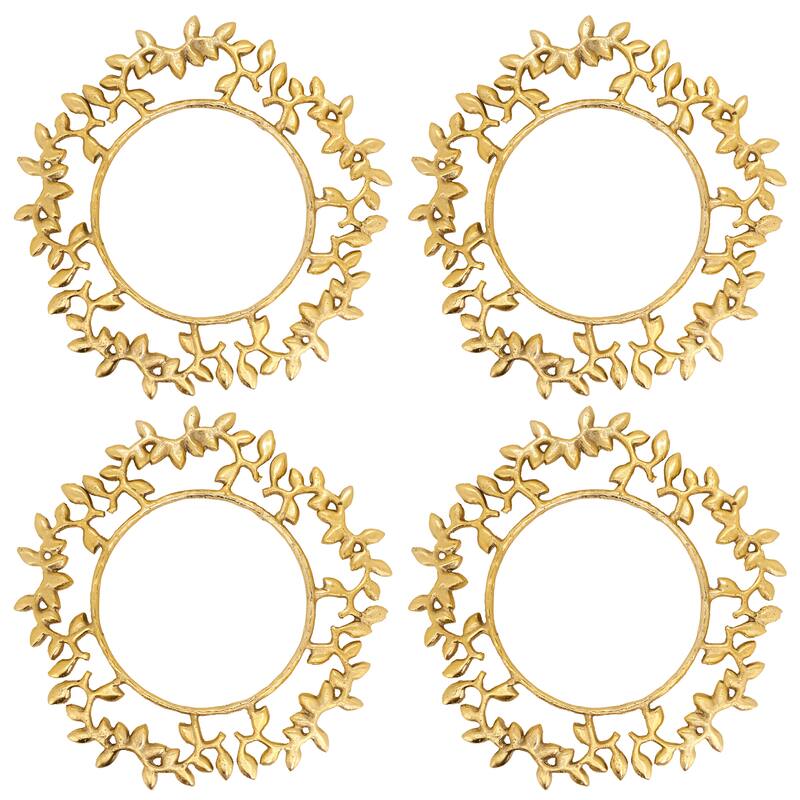 Leaf Border Charger (Set of 4)
