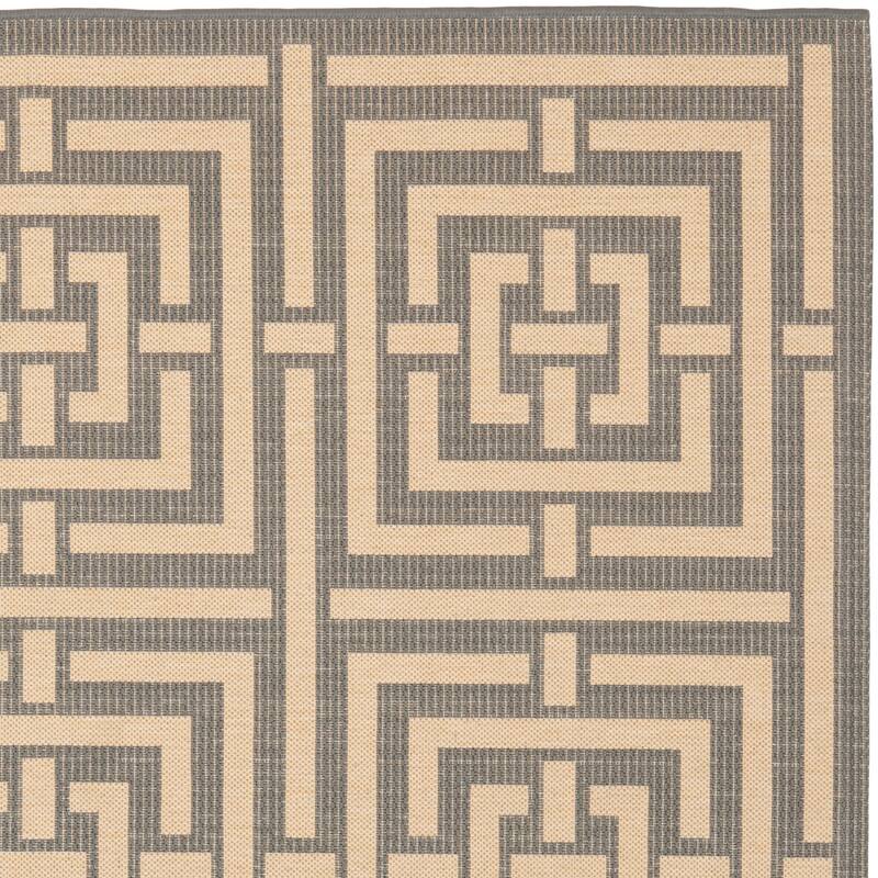 SAFAVIEH Courtyard Ginger Indoor/ Outdoor Waterproof Patio Backyard Rug