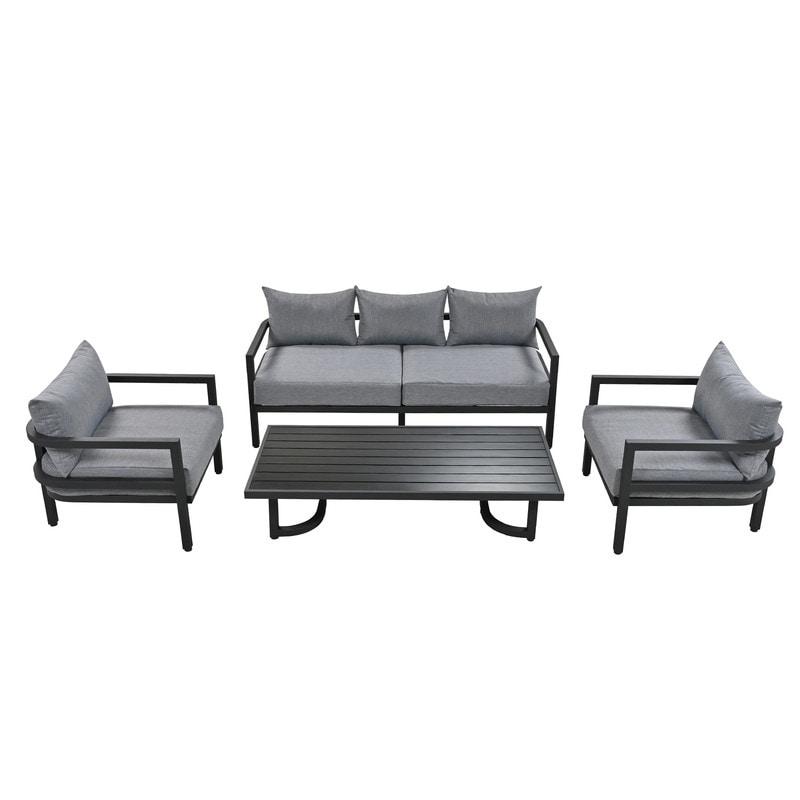 Steel garden sofa clearance set