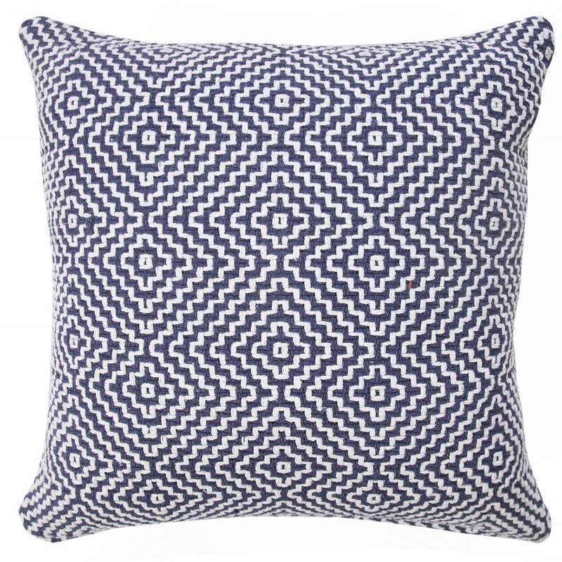 Sevita Diamond Delight Woven Geometric Throw Pillow