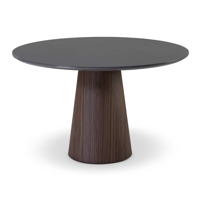 Modern Brazilian - Mona Glass Top Round Dining Table