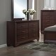 preview thumbnail 6 of 9, Warwick Brown and Dark Cocoa 5-piece Upholstered Bedroom Set