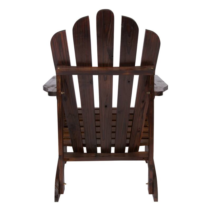 Remedy Wood Adirondack Chair and Folding Table Set