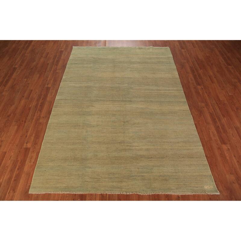 Gabbeh Modern Area Rug Handmade Wool Carpet - 5'10" x 8'5"