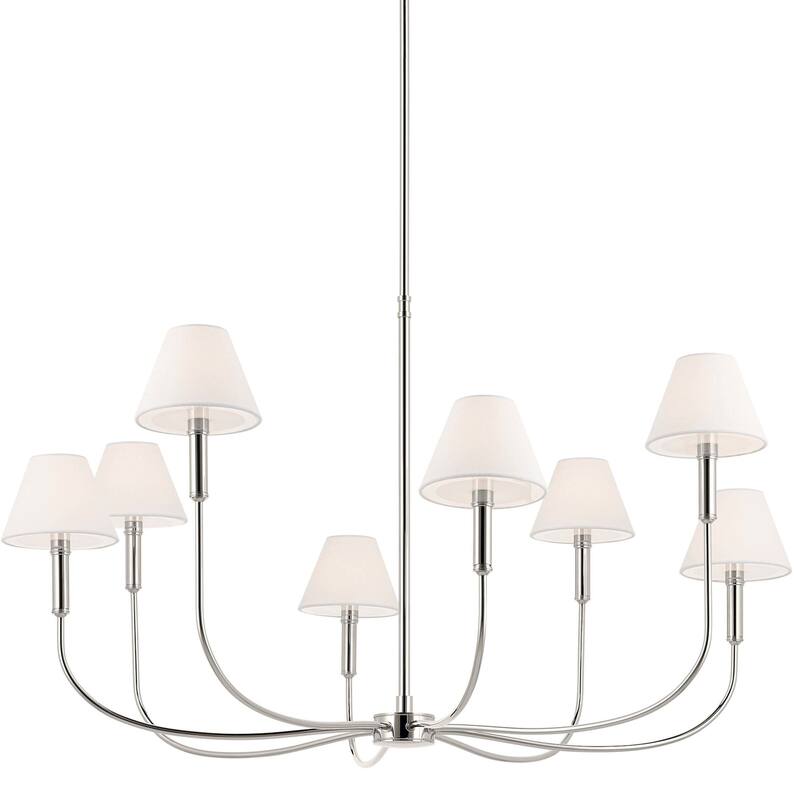 Kichler 52769 Eadie 8 Light 42" Wide Chandelier - Polished Nickel