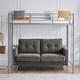 preview thumbnail 24 of 43, Twin Size Metal Loft Bed With Safety Guardrails & 2 Built-In Ladders, Loft Bunk Bed Frame For Teens Juniors Adults