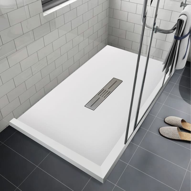 Transolid FZSDT6048C 59-1/8" x 48-1/2" Rectangular Shower Base with