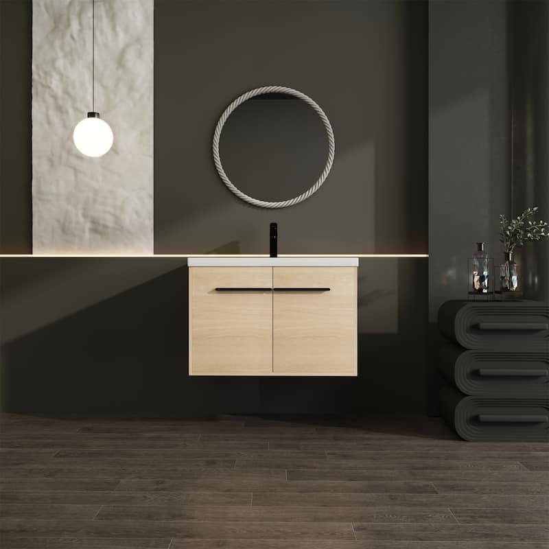 Bathroom Vanity with resin Countertop Sink - 30 "
