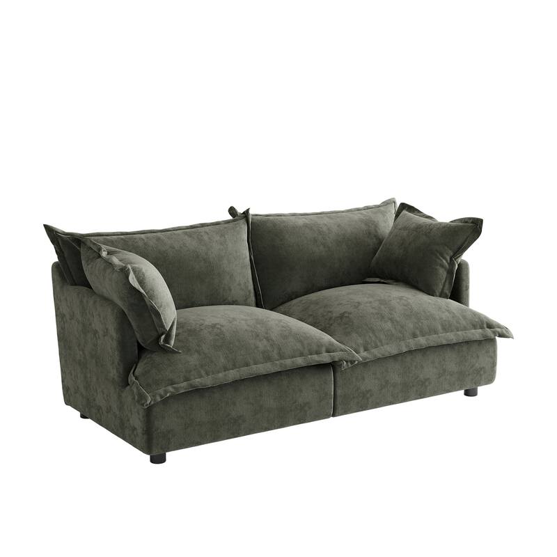 Cloud Chenille Upholstered Modular Sectional Sofa