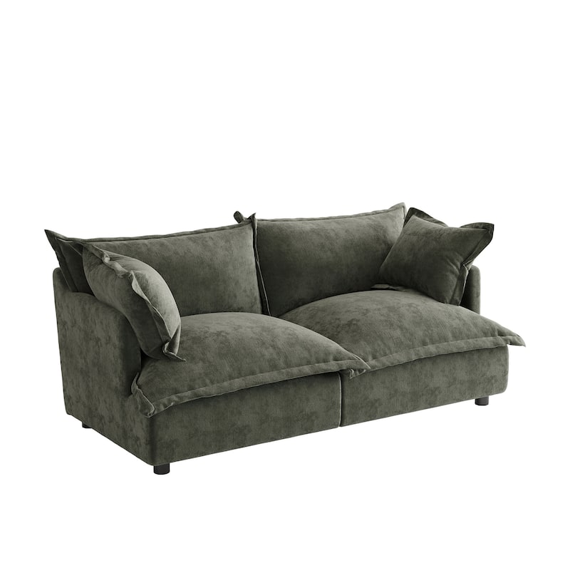 Double Layer Cushion Comfy Cloud Modular Sectional Sofa Set