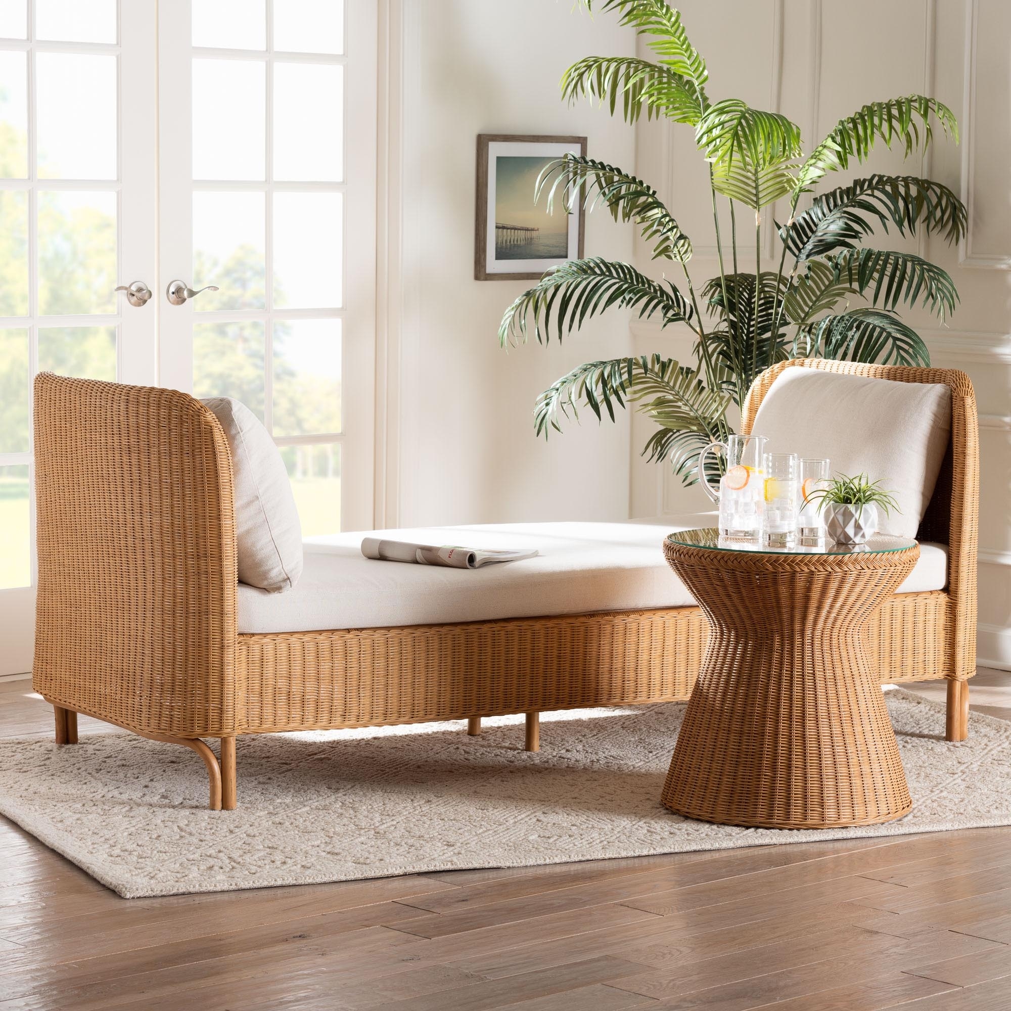 Diva Bohemian Light Honey Rattan Daybed