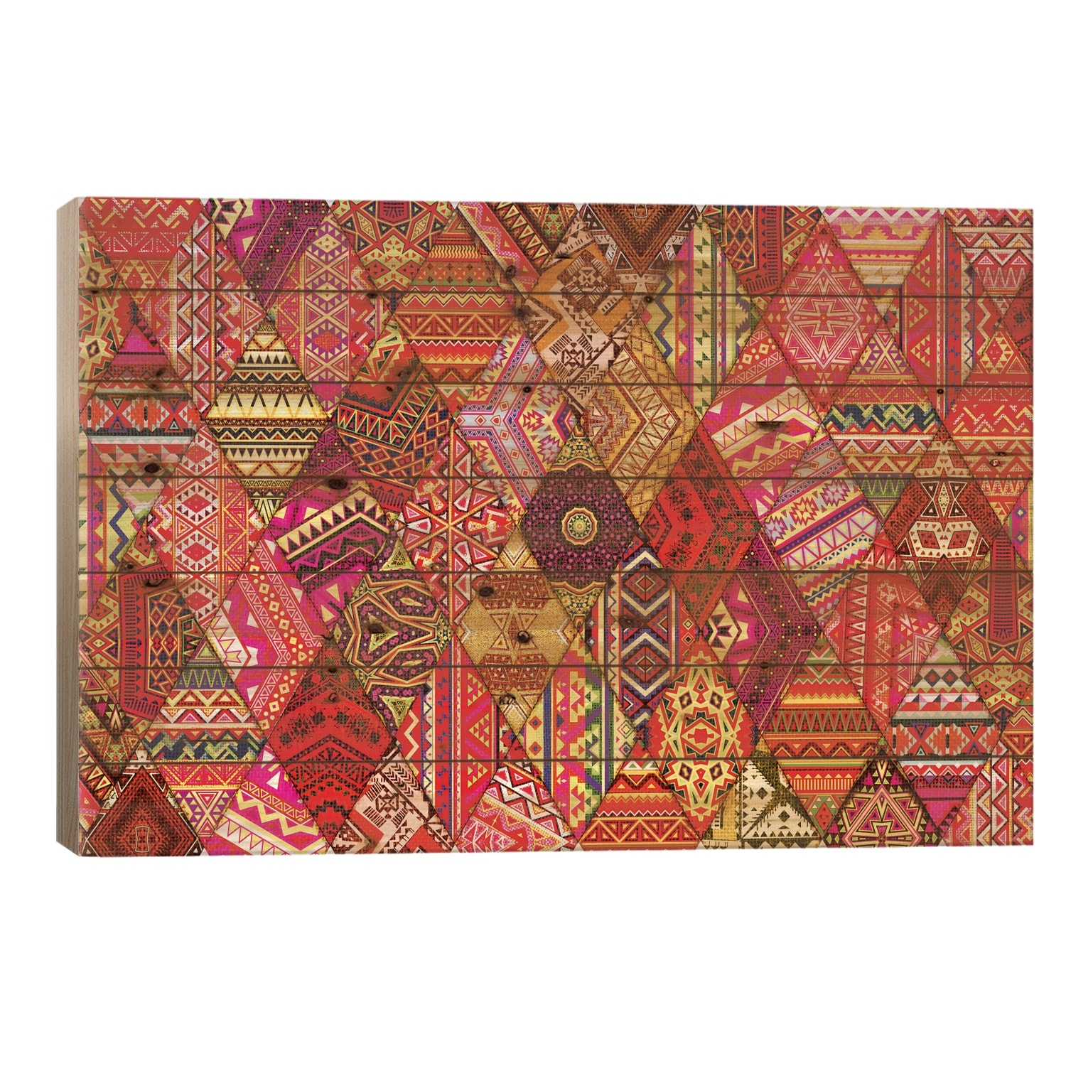 Indian Orgy Print On Wood by Diego Tirigall - Multi-Color