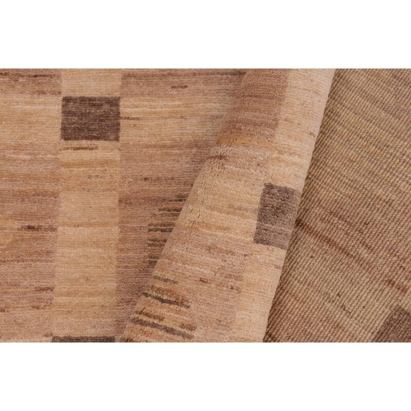 Earth Tone Desert Pillar Gabbeh Hand Knotted Area Rug