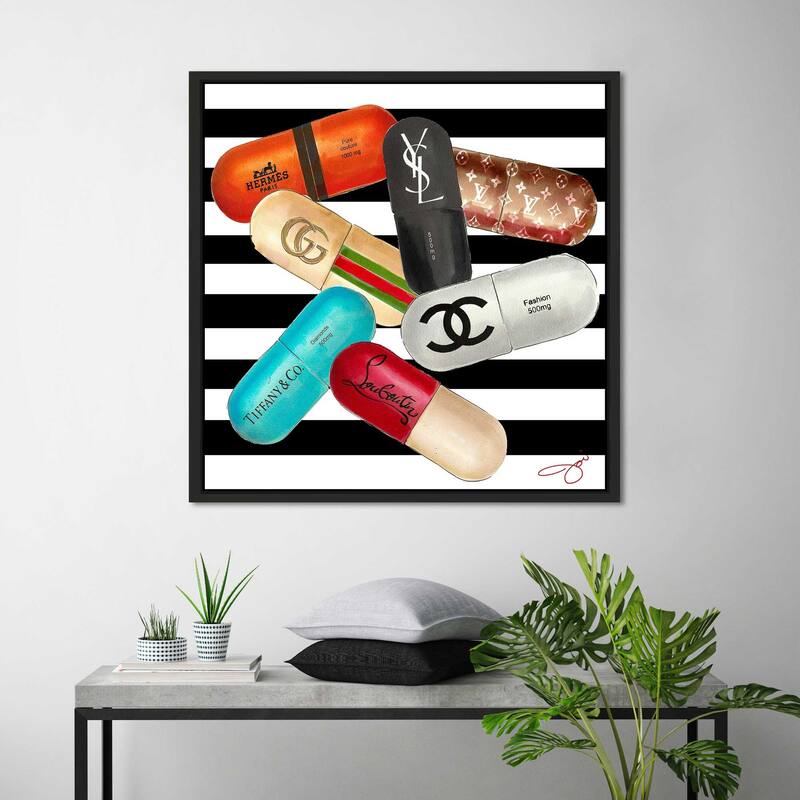 "Designer Drugs" by Jodi Print on Floating Canvas