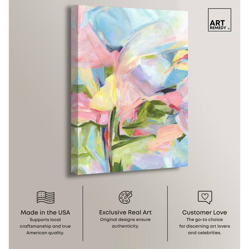 Blushing Promises Canvas by Art Remedy, Gallery Wrapped