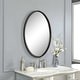 preview thumbnail 1 of 2, Uttermost Sherise 32" X 22" Oval Vanity Bathroom Wall Mirror with Hand Oil Rubbed Bronze