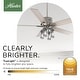 preview thumbnail 13 of 17, Hunter 52' Amberlin Ceiling Fan with LED Light Kit, Pull Chains - Farmhouse, Transitional, Rustic