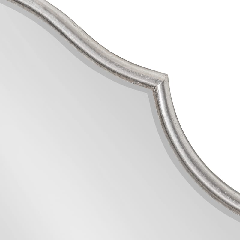 Kate and Laurel Leanna Scalloped Oval Wall Mirror