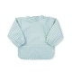 preview thumbnail 2 of 3, Saro Long-Sleeve Waterproof Smock Bib & Reusable Snack Bag Bundle - Vichy Gray
