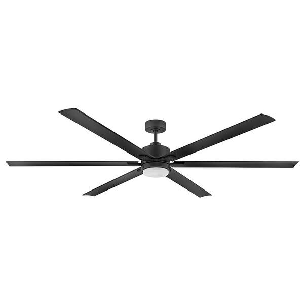 slide 2 of 11, Hinkley Lighting Indy Maxx 82" 6 Blade LED Ceiling Fan Matte Black