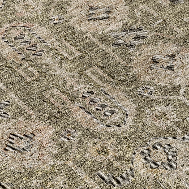 HomeRoots Oriental Traditional Rectangle Outdoor Rug
