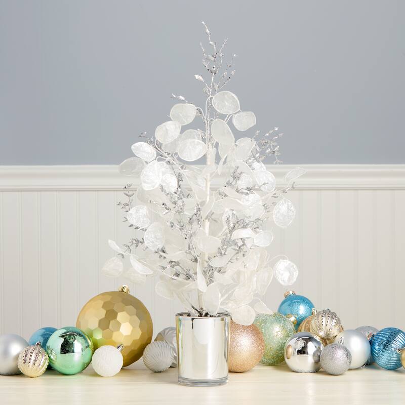 National Tree Company 26 in. Artificial Winter Frost White Christmas Tabletop Tree - 2 Foot