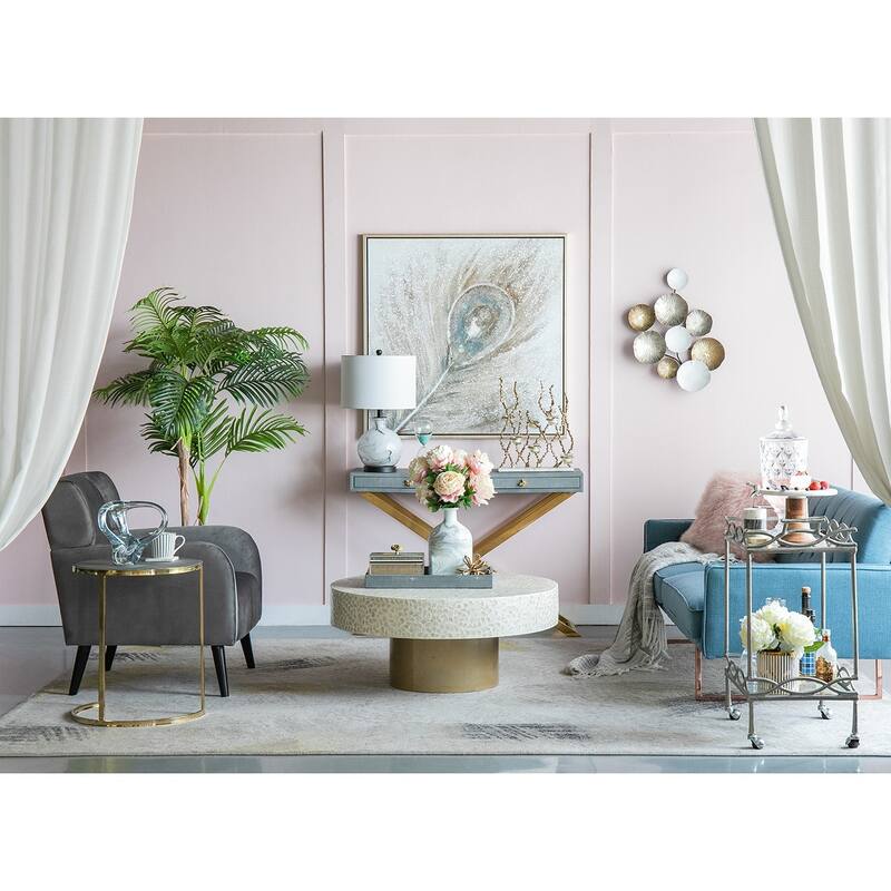 24.5" x 18" Contemporary Metal Wall Decor Accent
