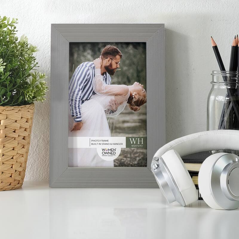 Modern Rustic Gray Solid Wood Picture Frame