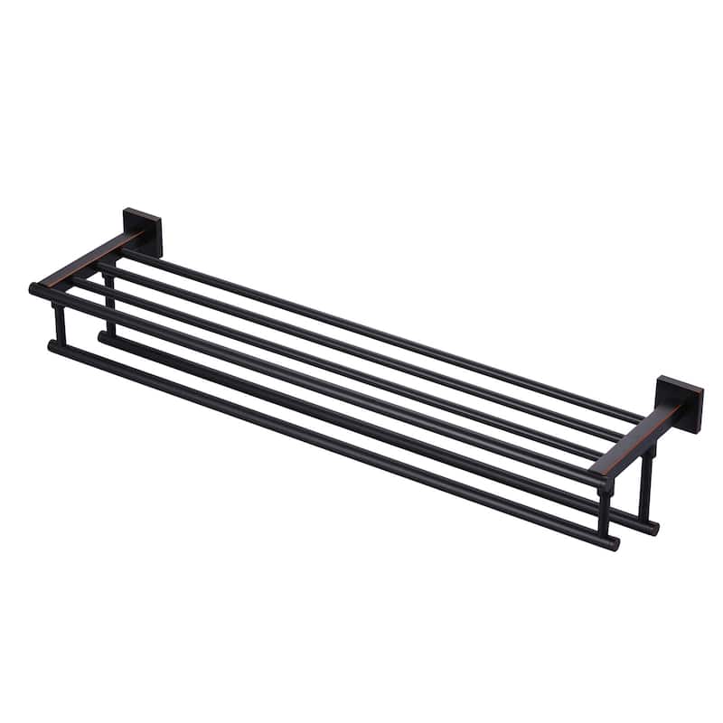 Two Towel Holders Wall mounted Towel Rack - 32" - Oil Rubbed Bronze