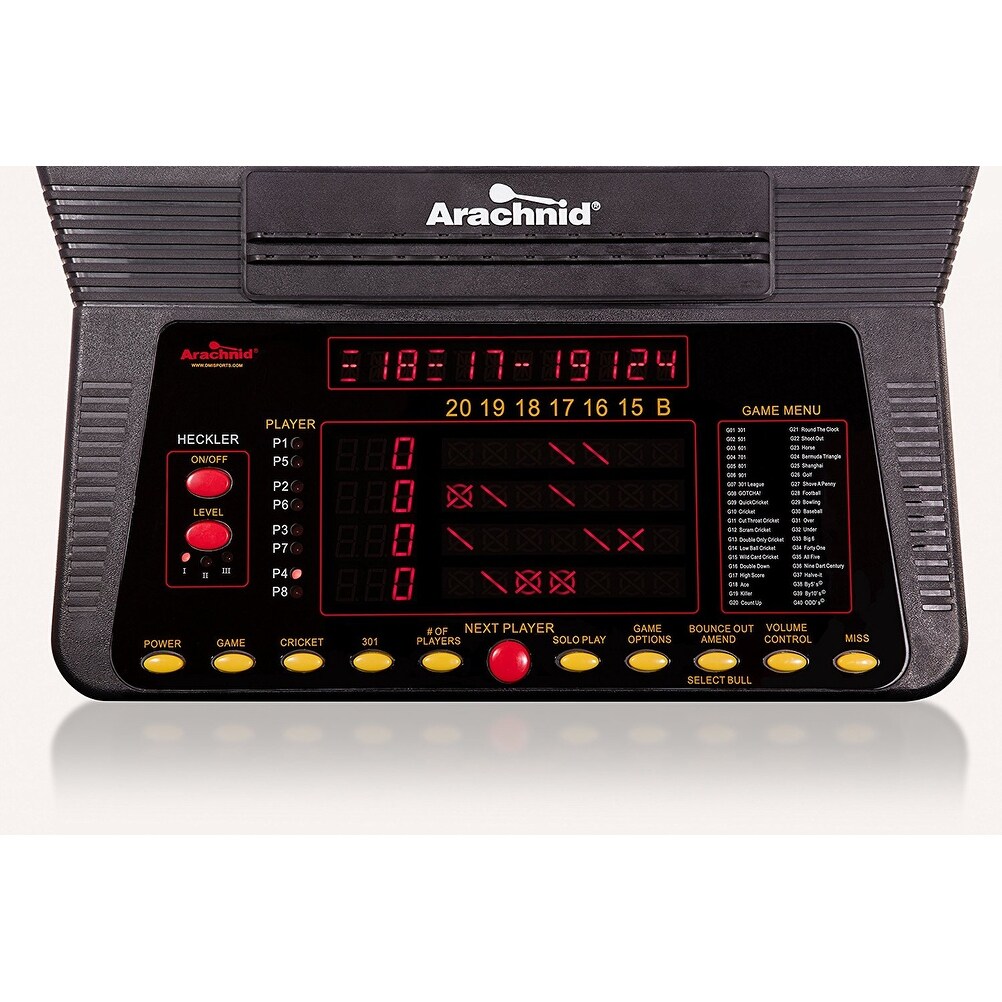 arachnid cricket pro 450 electronic dartboard