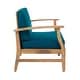 preview thumbnail 20 of 27, Perla Acacia Wood 7-piece Outdoor Chat Set by Christopher Knight Home