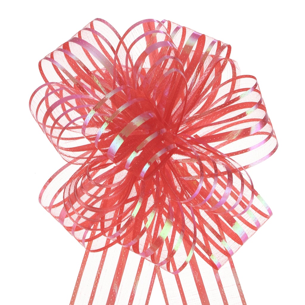 10pcs Large Pull Bows Gift Wrapping Bows Ribbon Organza